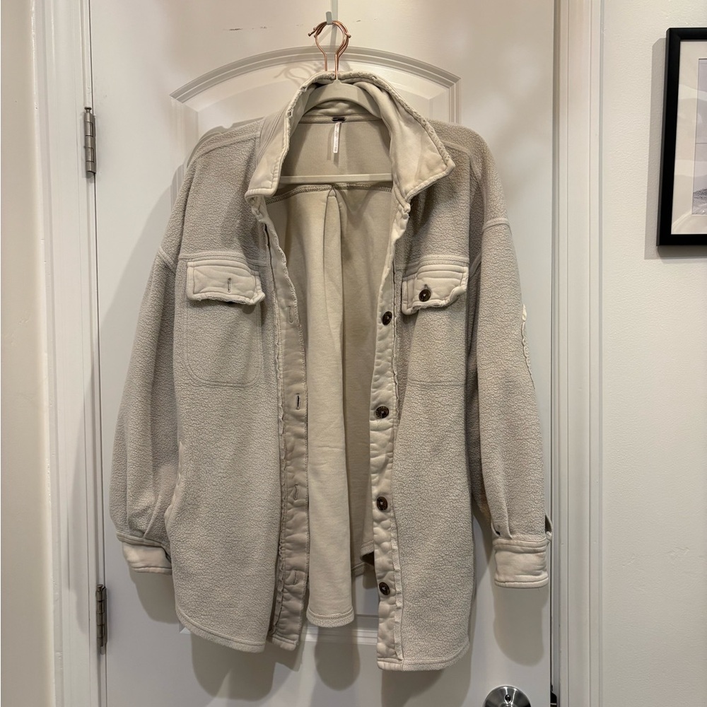Free People Ruby Jacket- Stone (Size XS/S)